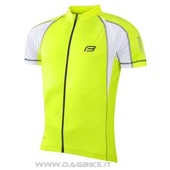 Force T10 Maglia Manica Corta Bianco/Fluo